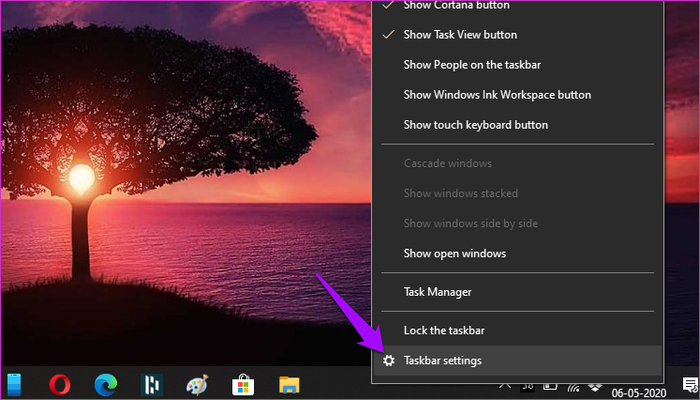 sửa lỗi taskbar màu trắng
