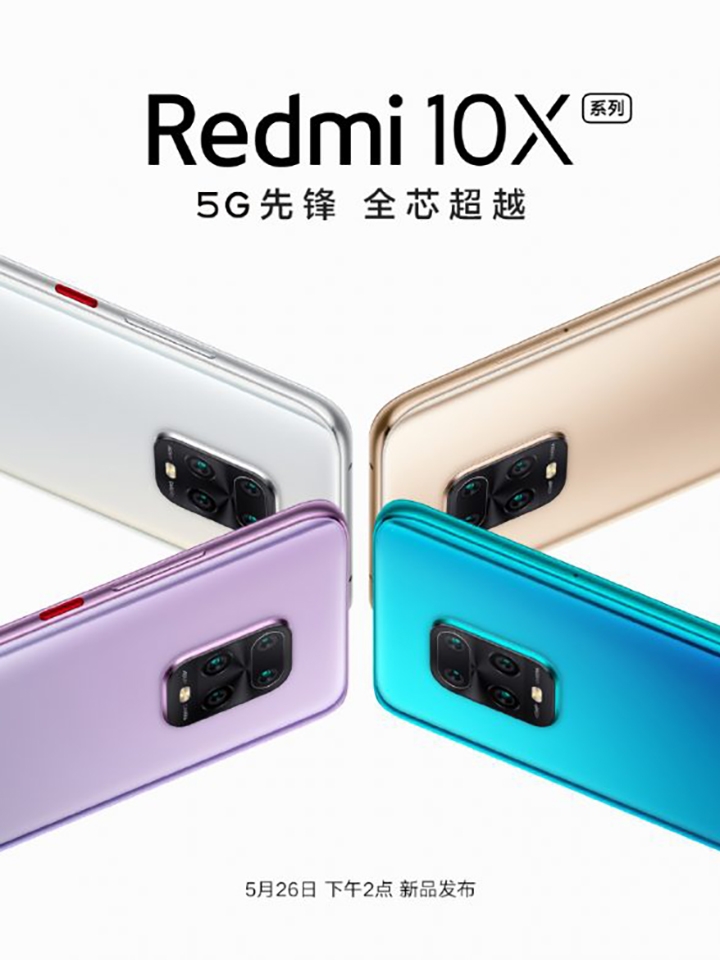 Redmi 10X ra mắt ngày 26/5