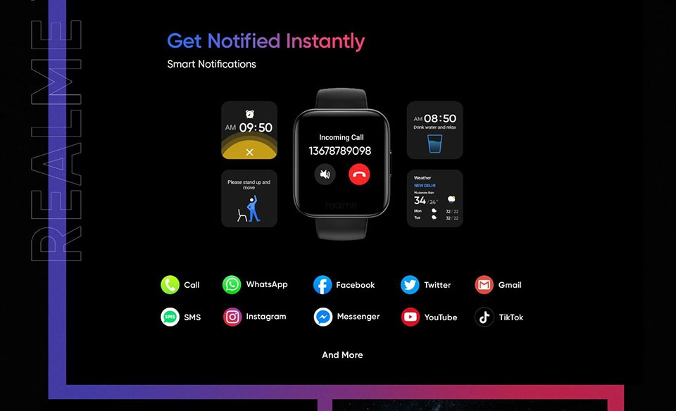 Realme Watch lộ thiết kế, cấu hình và tính năng (ảnh 5) Realme Watch lộ thiết kế, cấu hình và tính năng (ảnh 5)