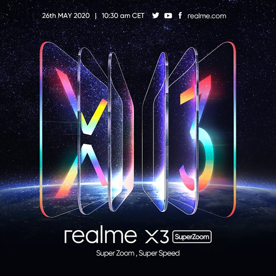 Realme X3 SuperZoom được xác nhận ra mắt ngày 26 tháng 3
