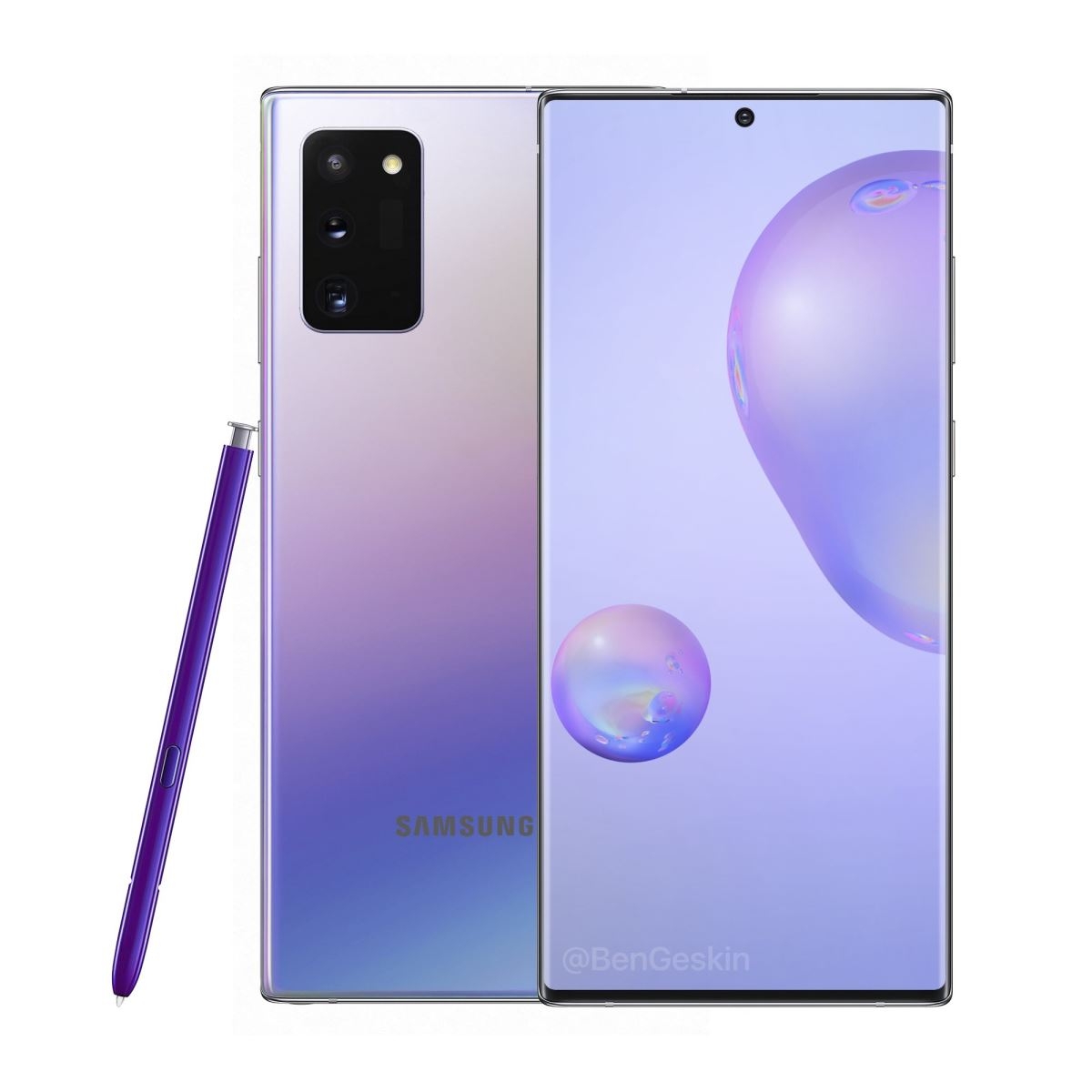 Thiết kế Galaxy Note 20+ lộ diện hoàn toàn trong hình ảnh render mới 12