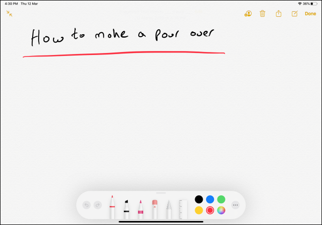 apple note