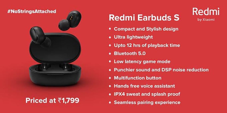 Redmi Earbuds S ra mắt (ảnh 2) Redmi Earbuds S ra mắt (ảnh 2)