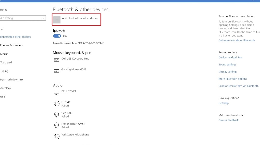 Cách kết nối tai nghe Bluetooth với máy tính Win 10 6