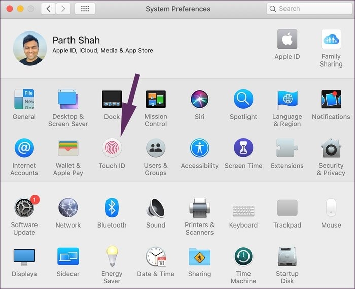 touch id macos