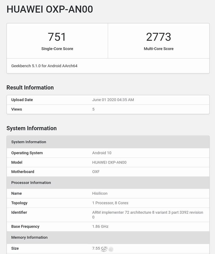 Honor Play4 xuất hiện trên Geekbench