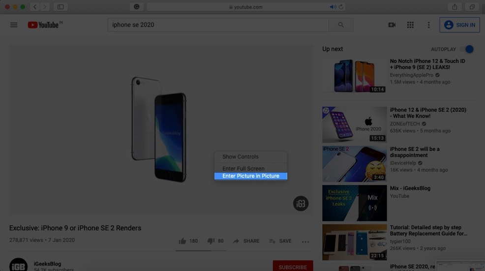 ảnh trong ảnh trên mac