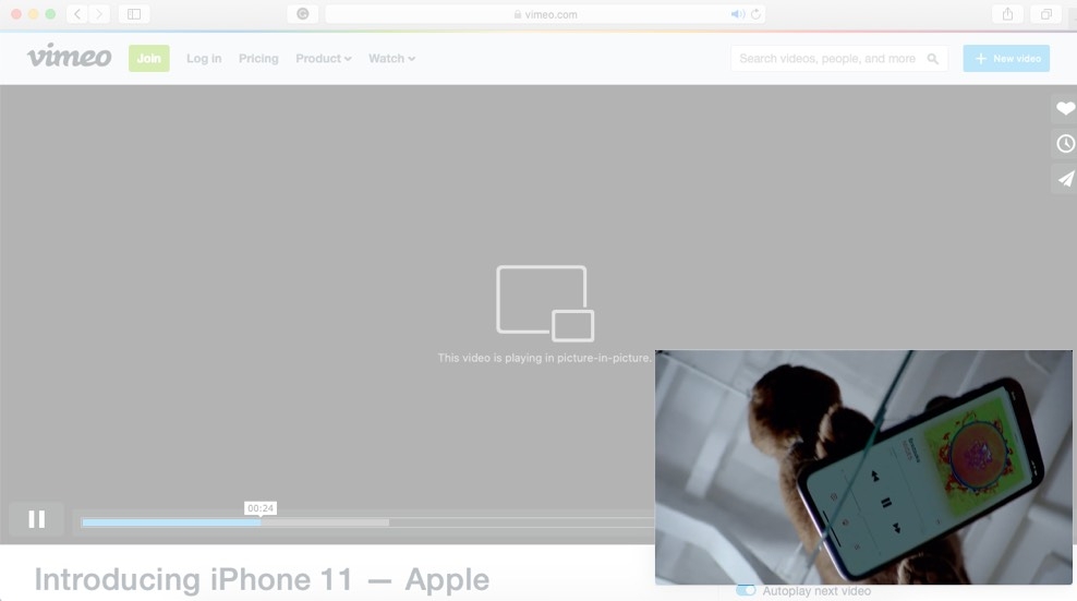 ảnh trong ảnh trên mac