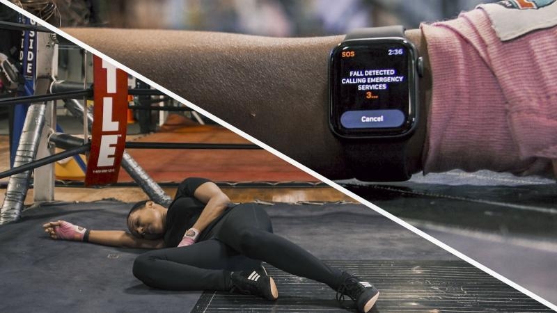 apple watch phát hiện té ngã
