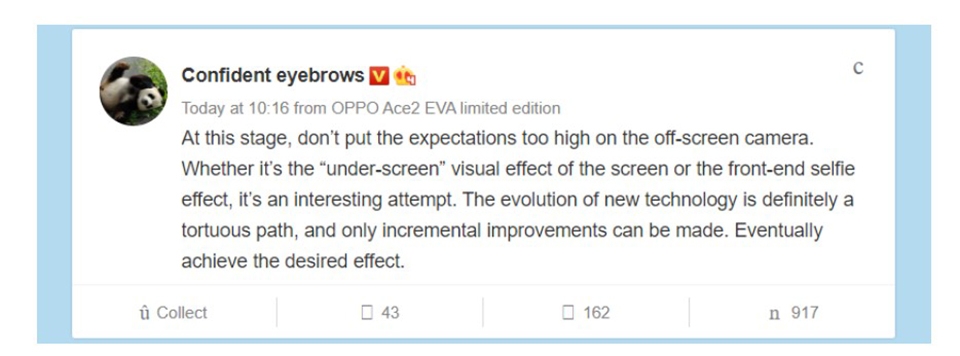 Sếp OPPO tuyên bố về tương lai của điện thoại có camera dưới màn hình