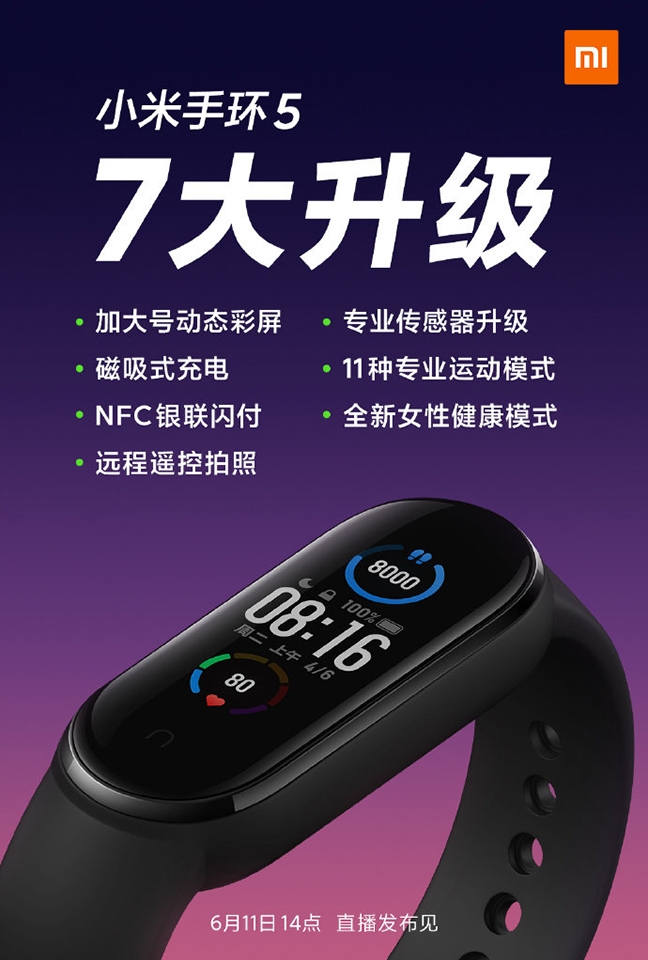 Loạt tính năng “hot” của Xiaomi Mi Band 5 vừa được tiết lộ trong rò rỉ mới