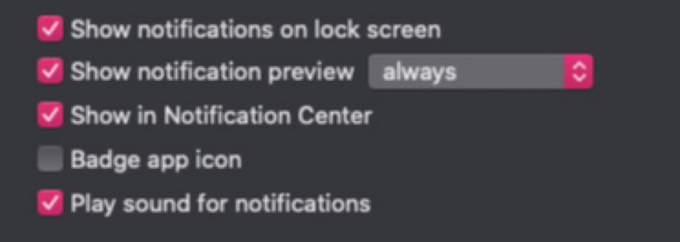 Quản lý thông báo trên macOS