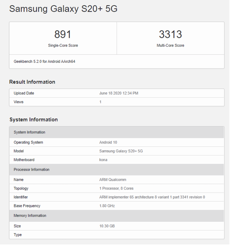 Galaxy S20+ Galaxy S20+