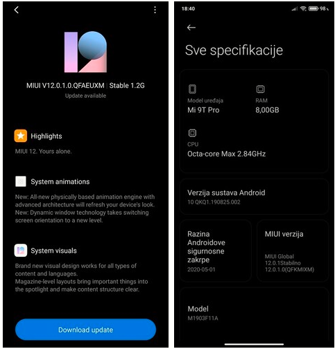 Xiaomi Mi 9T Pro và Redmi K20 Pro chính thức nhận MIUI 12 Global