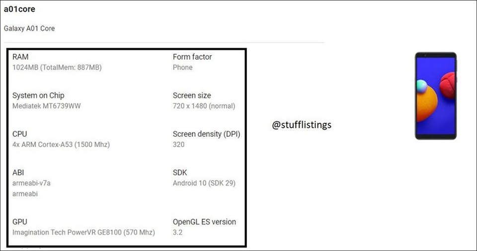 Samsung Galaxy A01 Core Samsung Galaxy A01 Core