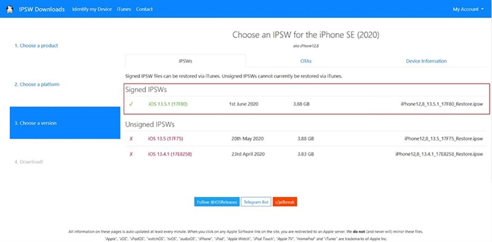Hướng dẫn hạ cấp từ iOS 14 beta xuống iOS 13.5.1 (ảnh 3)