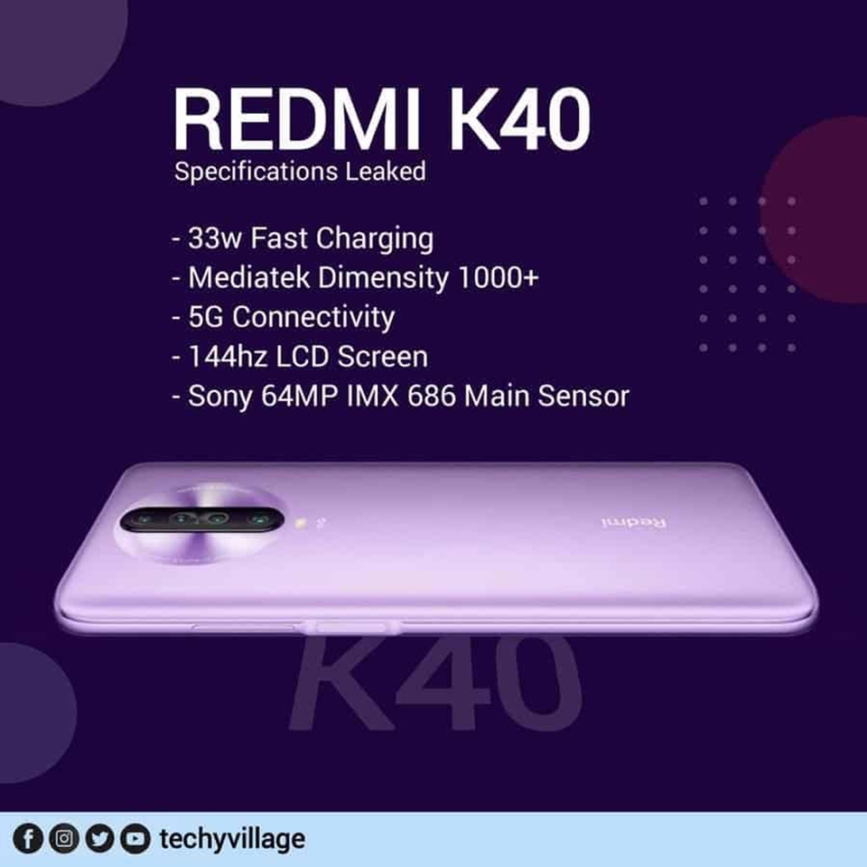 Cấu hình Redmi K40 Cấu hình Redmi K40