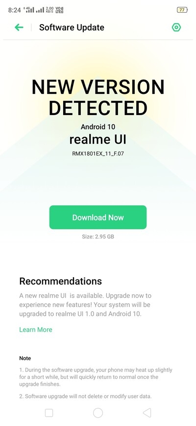 Realme 2 Pro chính thức nhận Android 10 trên nền giao diện Realme UI