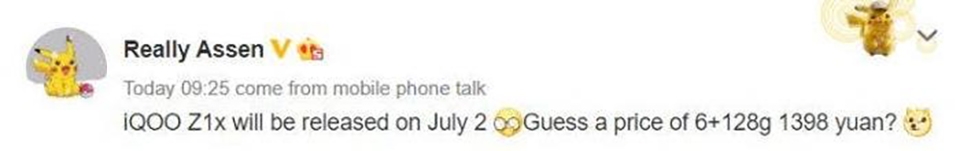 Thông tin iQOO Z1x (ảnh 2)