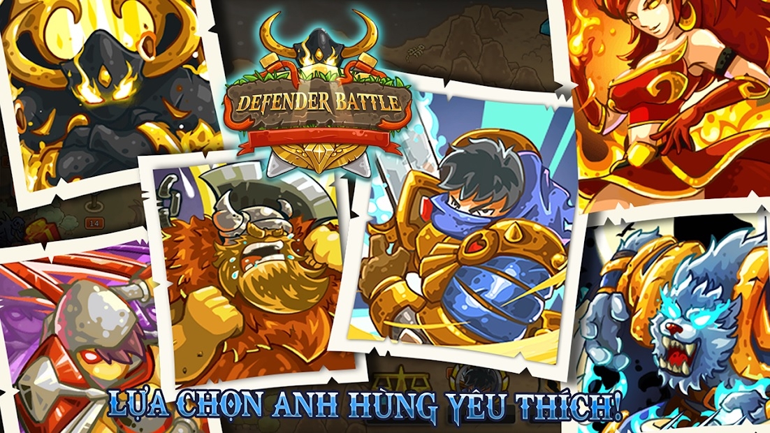 Tải về Defender Battle: Heroes War - Chiến Thuật Nhập Vai