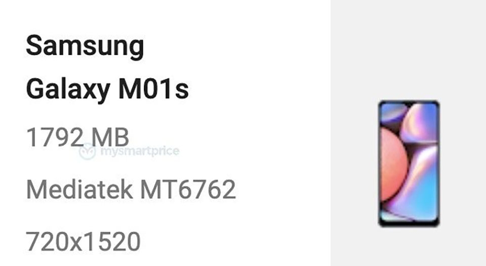 Thông tin Galaxy M01s (ảnh 2) Thông tin Galaxy M01s (ảnh 2)