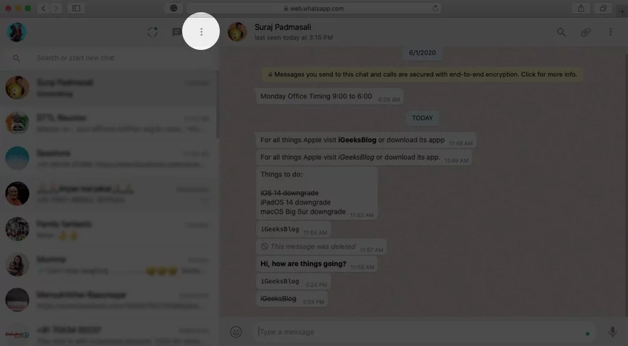 darkl mode whatsapp