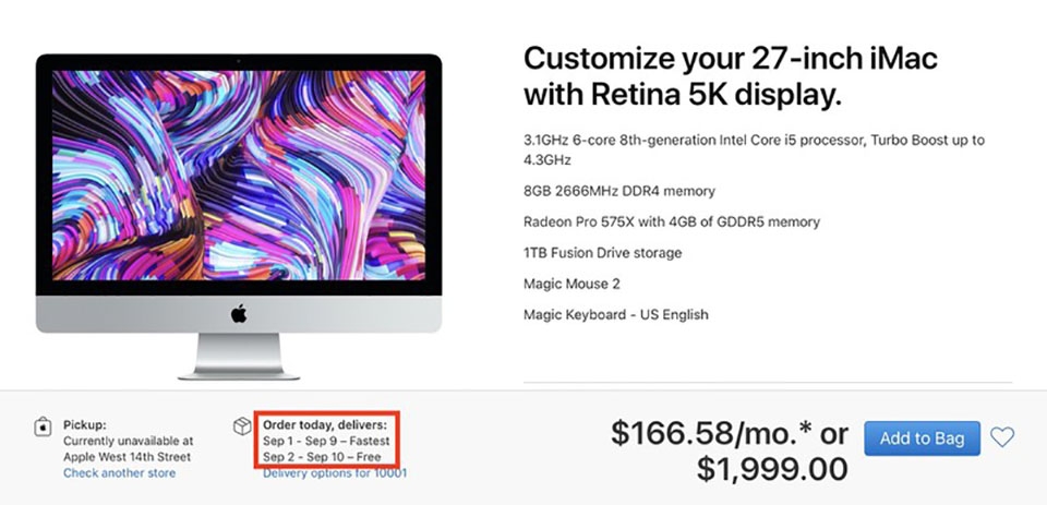 Nguồn cung iMac 27 inch bị khan hiếm (ảnh 1)