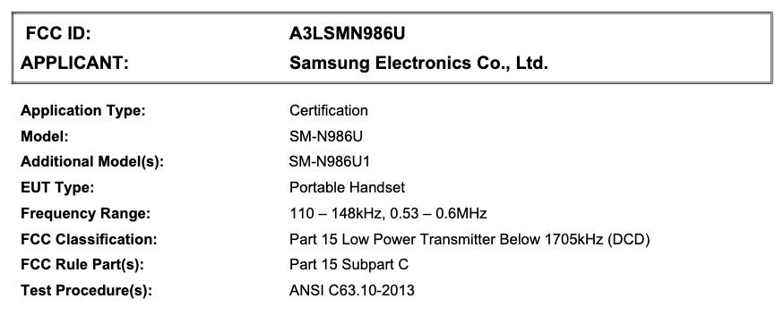 Galaxy Note 20