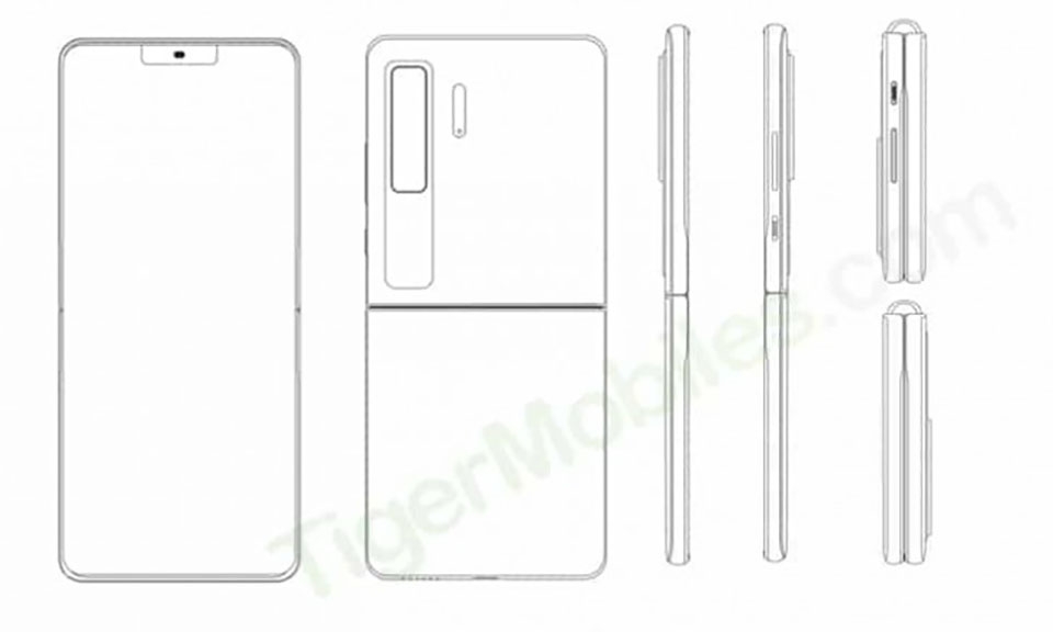 Bằng sáng chế Huawei về smartphone màn hình gập vỏ sò (ảnh 1) Bằng sáng chế Huawei về smartphone màn hình gập vỏ sò (ảnh 1)