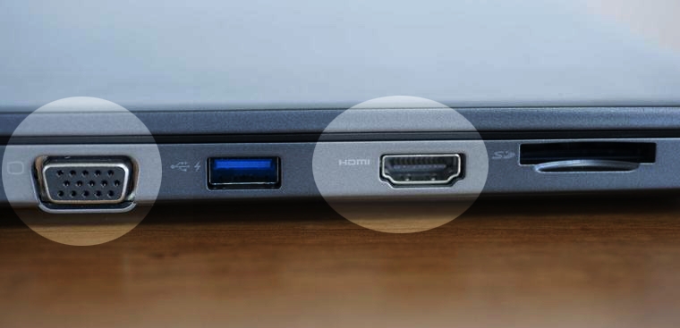 cổng VGA và HDMI trên laptop