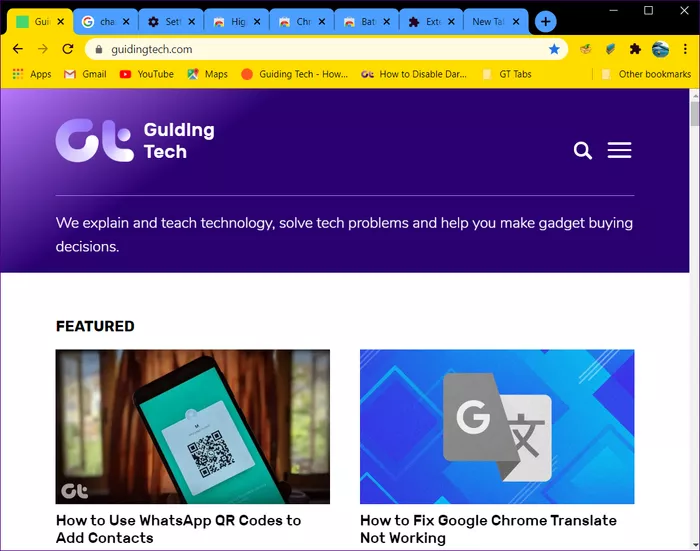 đổi màu tab chrome