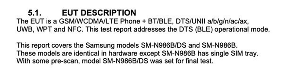 Galaxy Note 20+ đạt chứng nhận FCC (ảnh 3) Galaxy Note 20+ đạt chứng nhận FCC (ảnh 3)