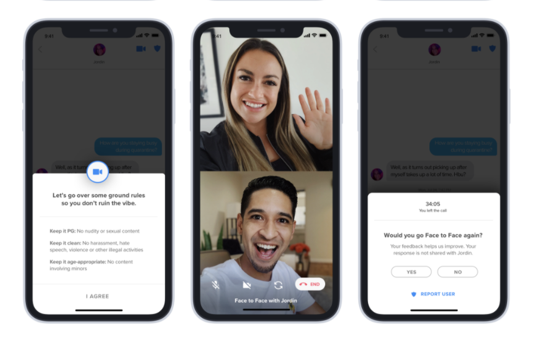 Tinder bắt đầu thử nghiệm tính năng gọi video Face to Face