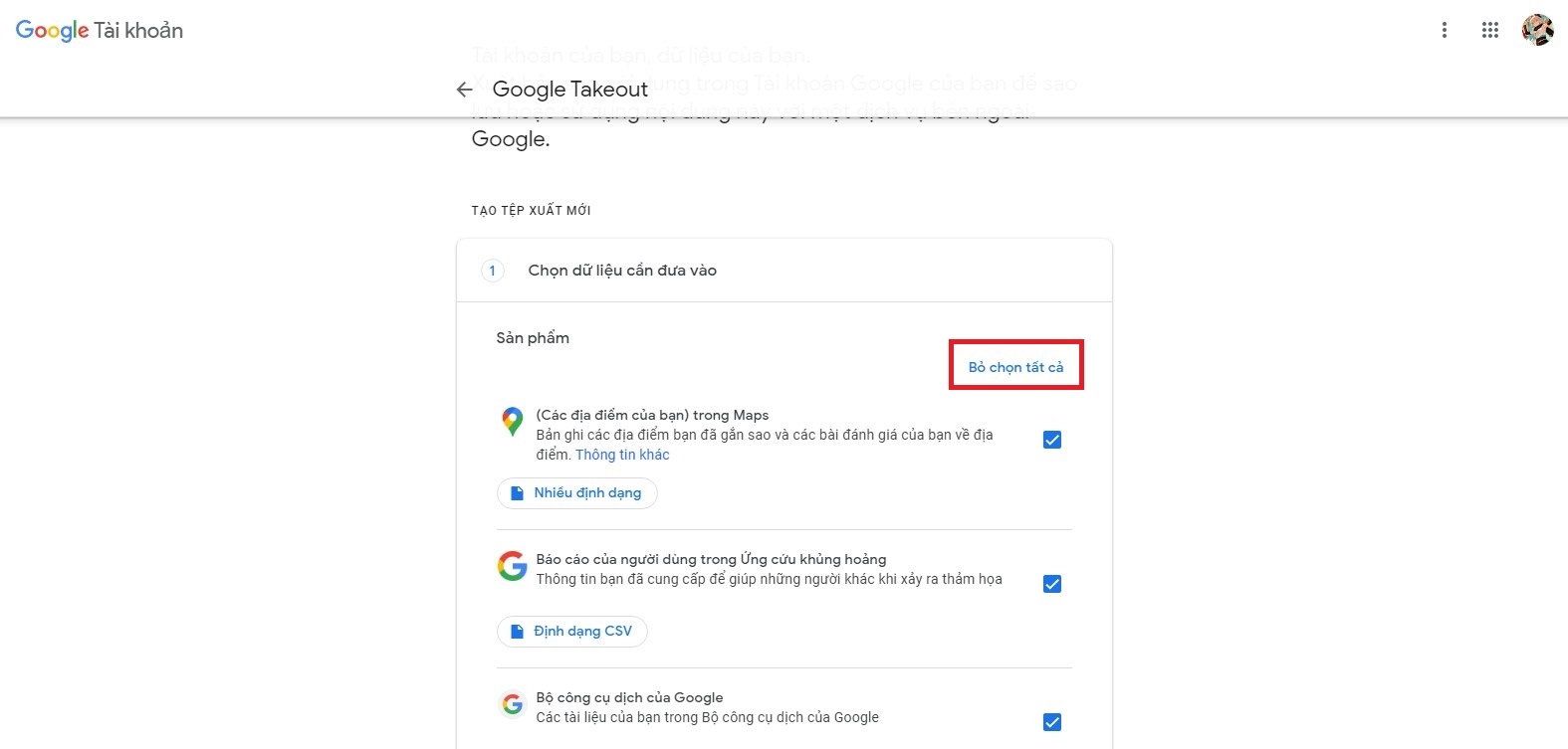 sao lưu dữ liệu gmail