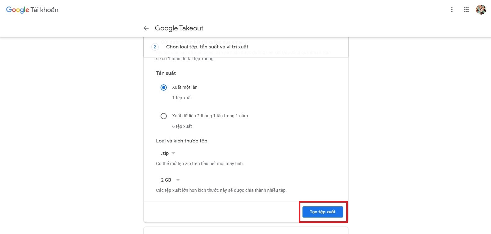 sao lưu dữ liệu gmail