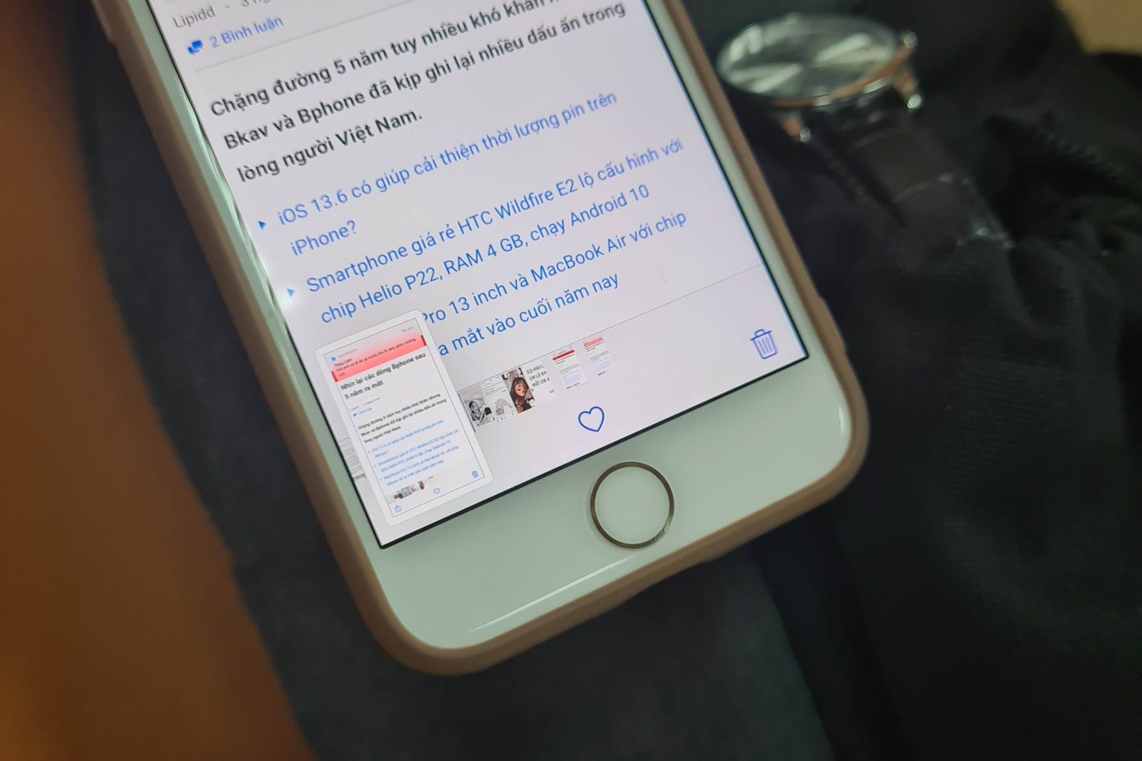 phóng to ảnh iphone