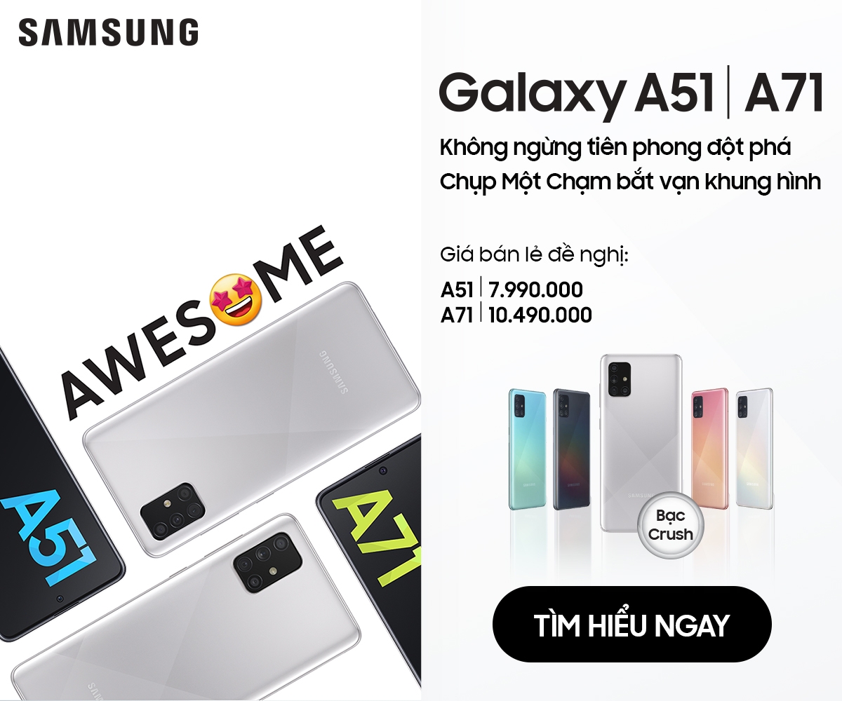 Galaxy A51 màu bạc