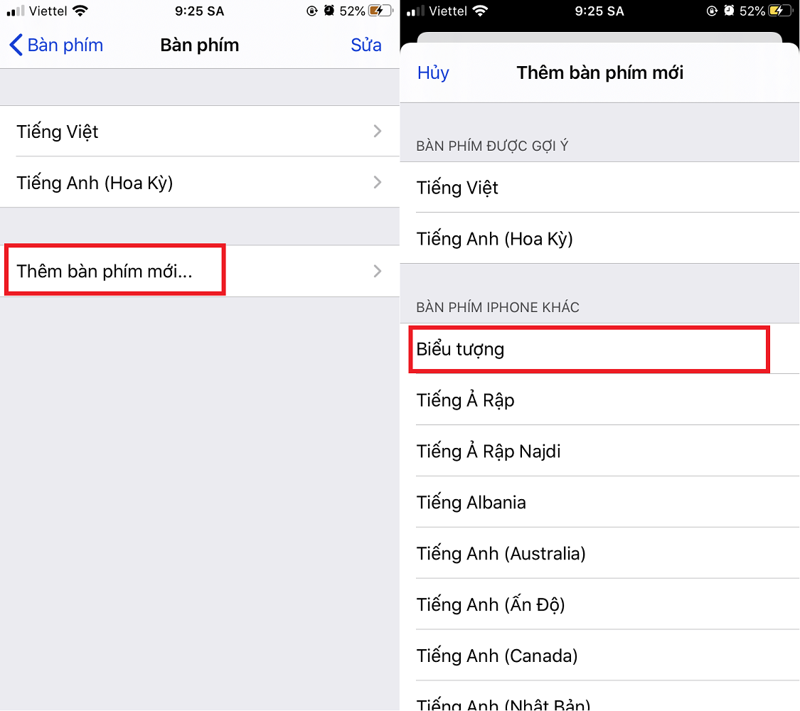 xóa emoji khỏi bàn phím iphone