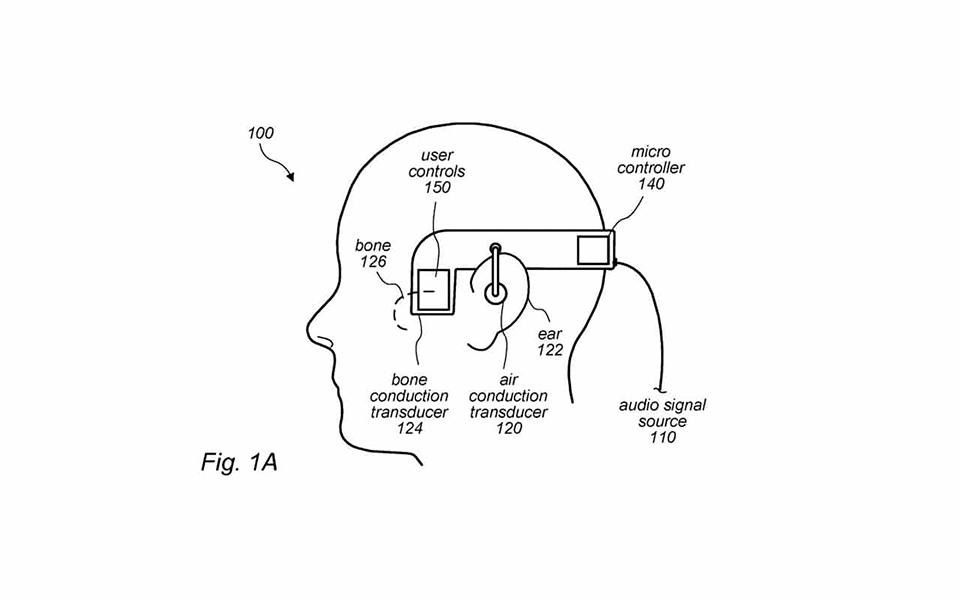 Bằng sáng chế của Apple về công nghệ truyền âm qua xương cho AirPods (ảnh 1)