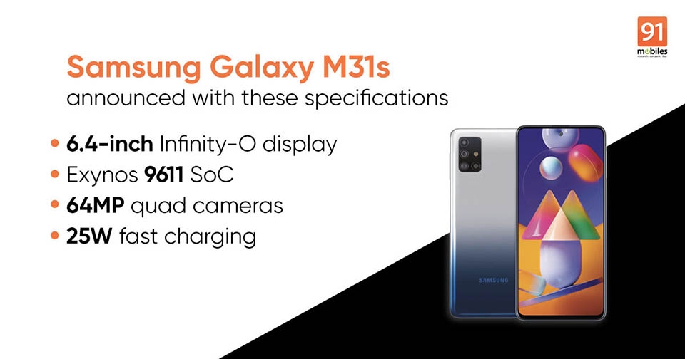 Galaxy M31s ra mắt (ảnh 2)