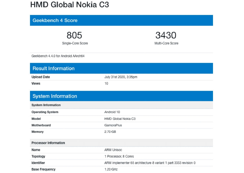 Nokia C3