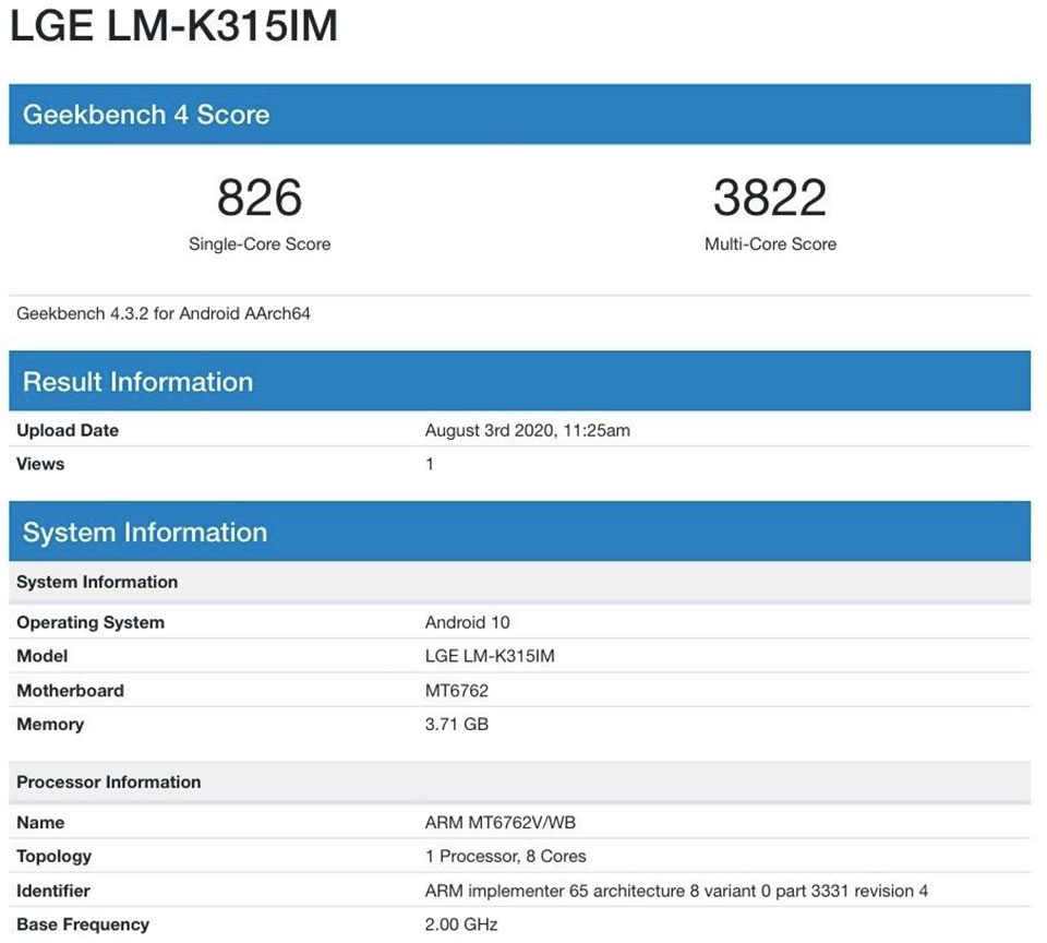 LG K31