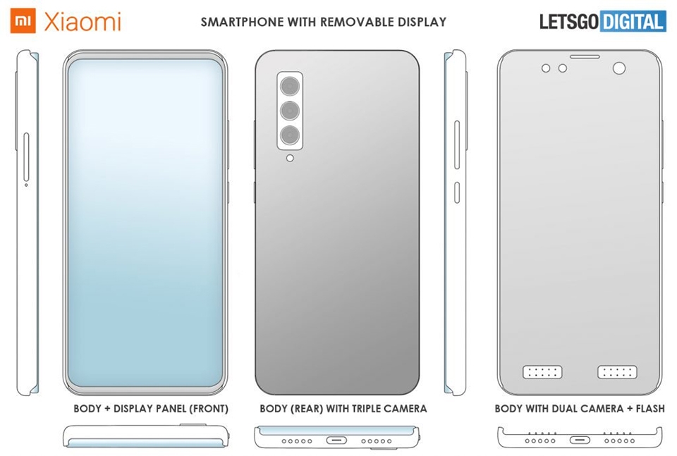 Bằng sáng chế của Xiaomi về smartphone 2 màn hình (ảnh 1)