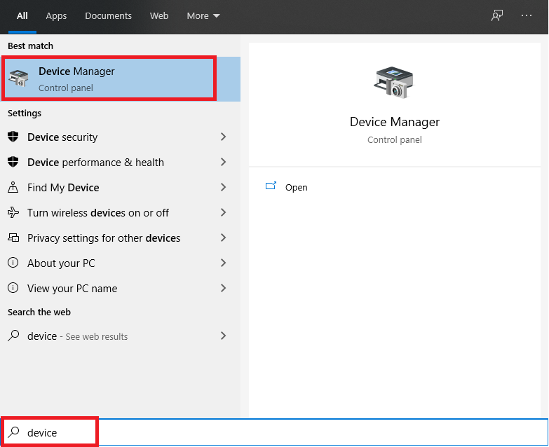 device manager