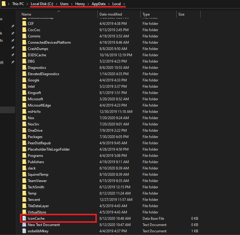 lỗi biểu tượng icon trên desktop win 10 8