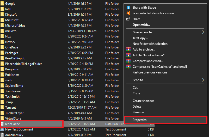 lỗi biểu tượng icon trên desktop win 10