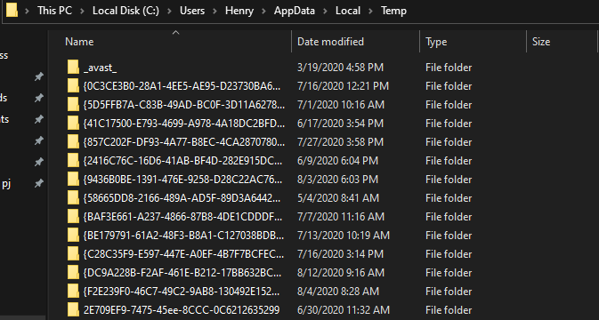 giải phóng ổ đĩa C Windows 10