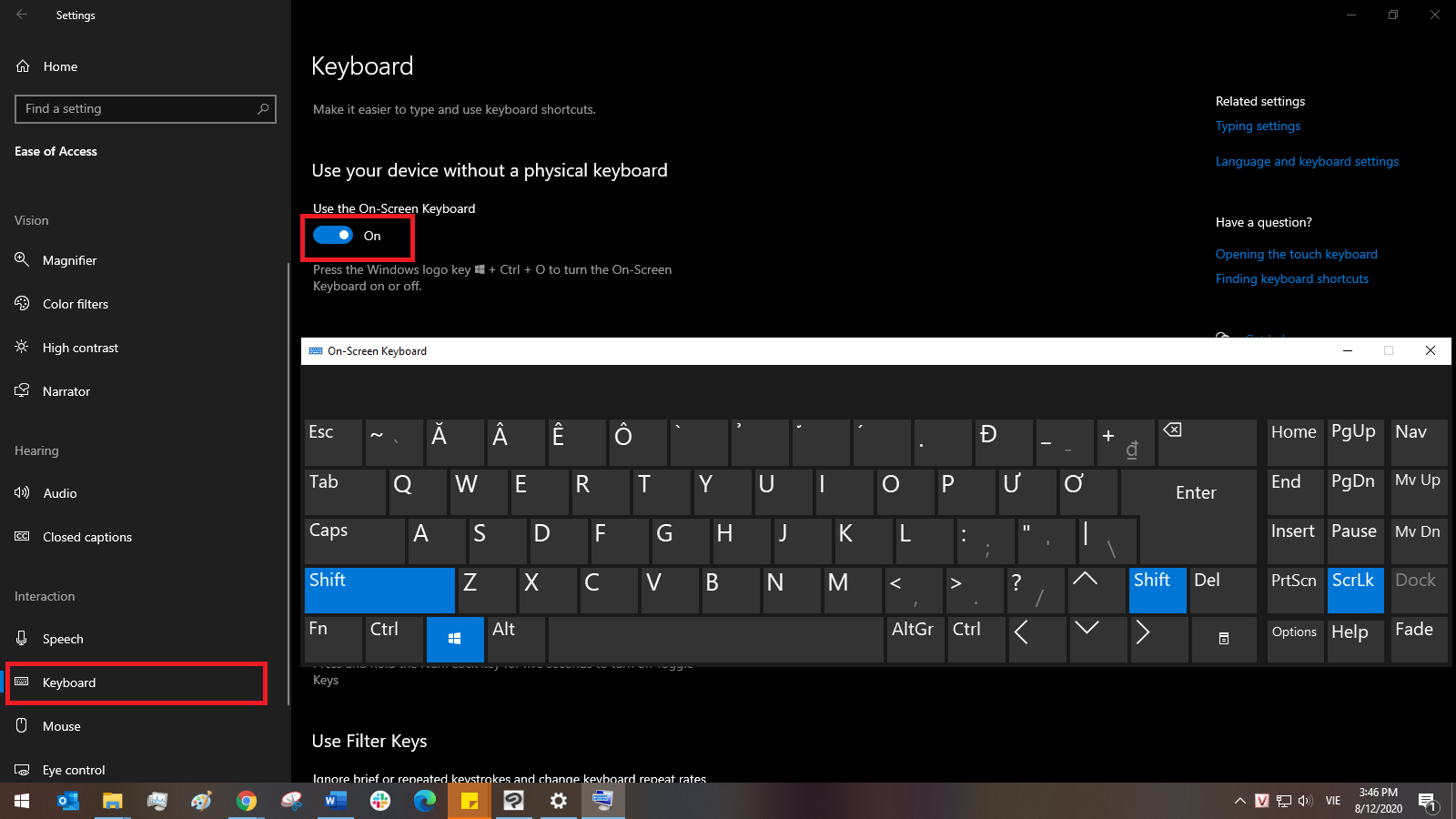 bàn phím laptop không gõ được một số phím