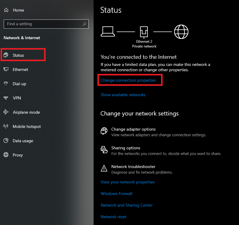 máy tính không vào được mạng LAN