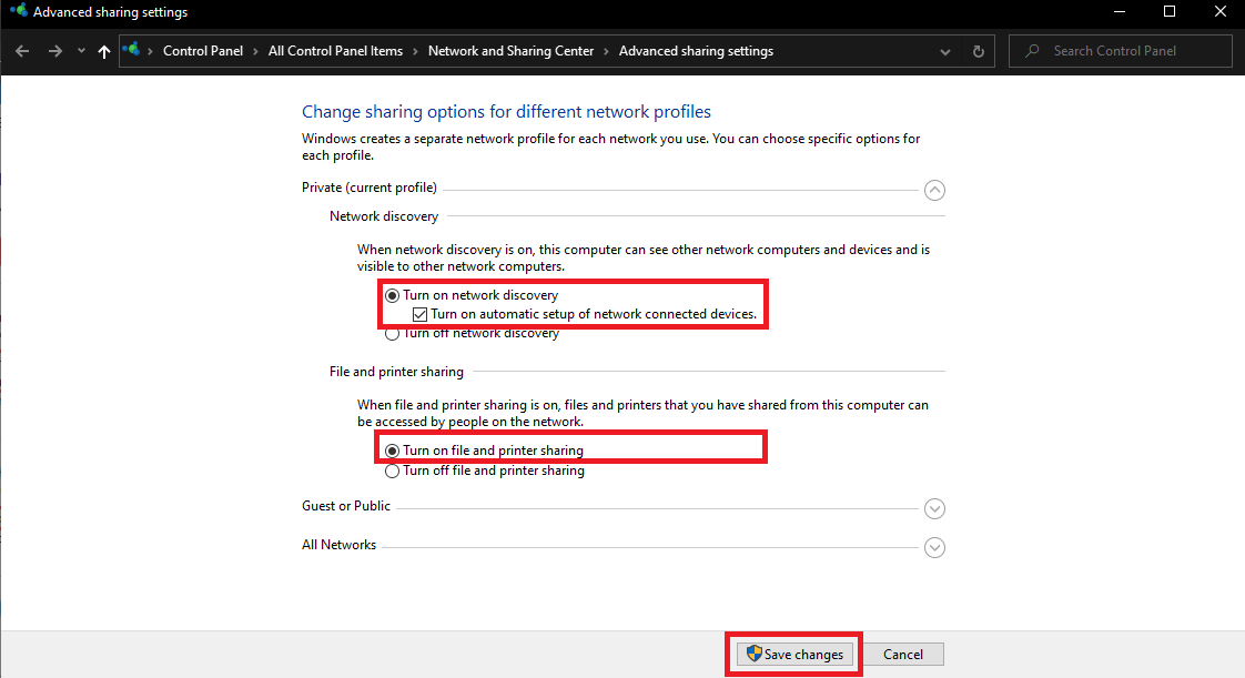 máy tính không vào được mạng LAN